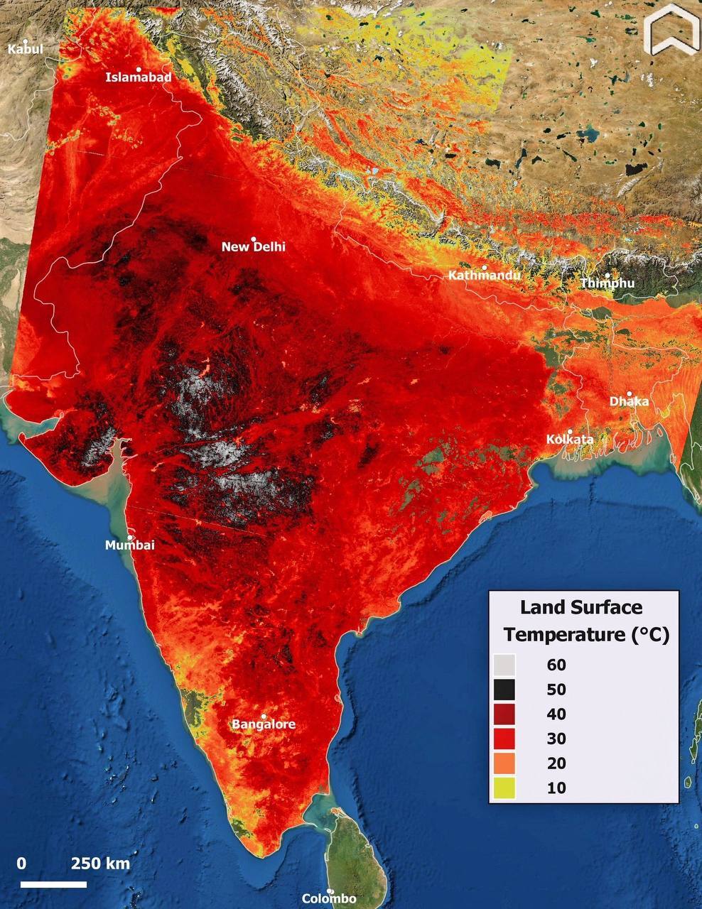 Температура воздуха в Индии превысила 50 градусов, земли – более 60°C -Варнет